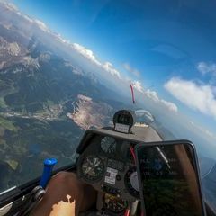 Verortung via Georeferenzierung der Kamera: Aufgenommen in der Nähe von Eisenerz, Österreich in 3000 Meter
